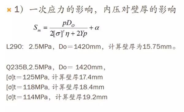 一次應力的影響